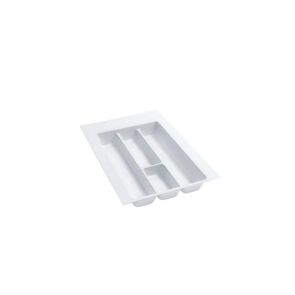 2.375 in. H x 14.25 in. W x 21.25 in. D Medium White Utility Tray Drawer Insert - Hercitys