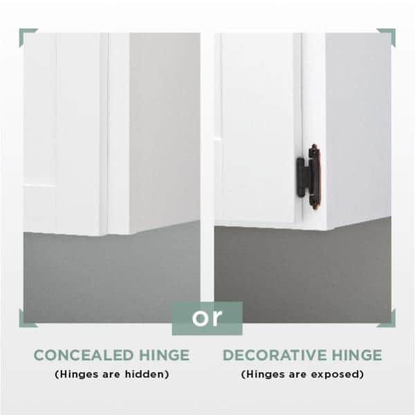 1 Pair Face Frame 35 mm 105-Degree 1/2 in. Overlay Soft Close Nickel Cabinet Hinge (2 Pieces) - Hercitys