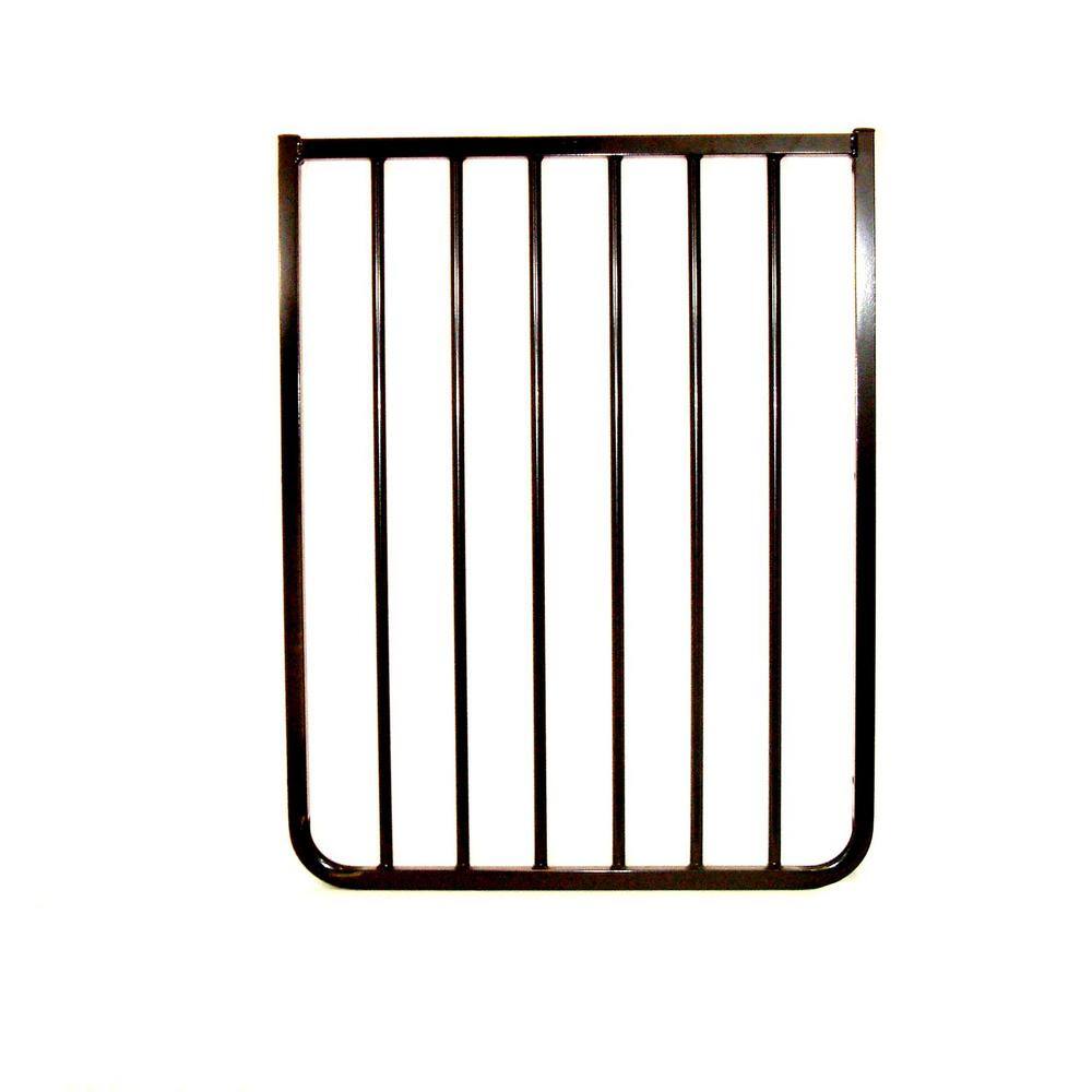 30 in. H x 21.75 in. W x 2 in. D Extension for Stairway Special or Auto Lock Gate Black - Hercitys