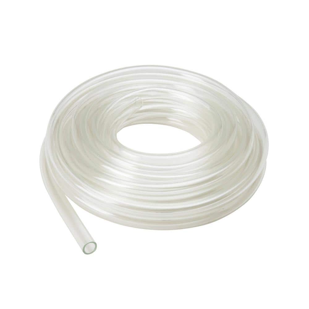 1/2 in. O.D. x 3/8 in. I.D. x 100 ft. Clear Vinyl Tubing On Reel - Hercitys