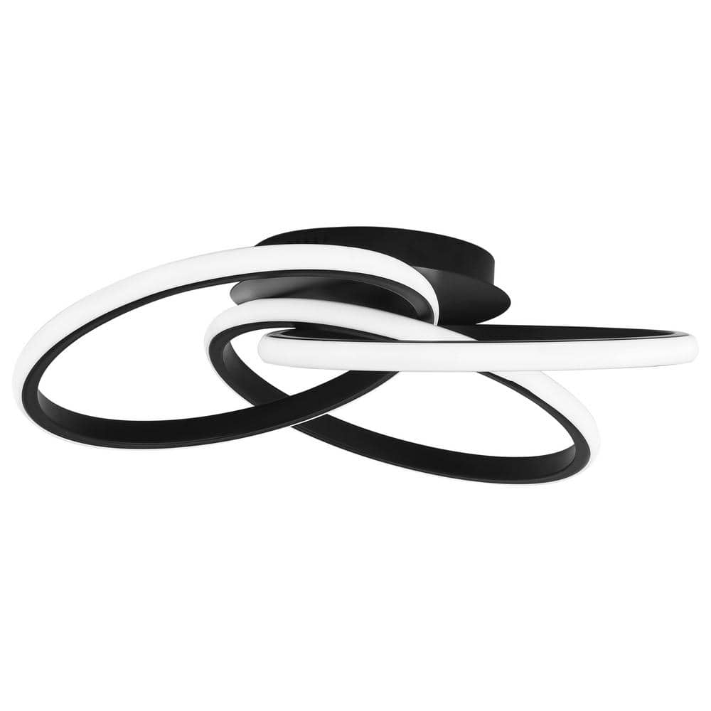 20.47 in. 1-Light Modern Linear Integrated LED Flush Mount Ceiling Lighting Fixtures - Hercitys