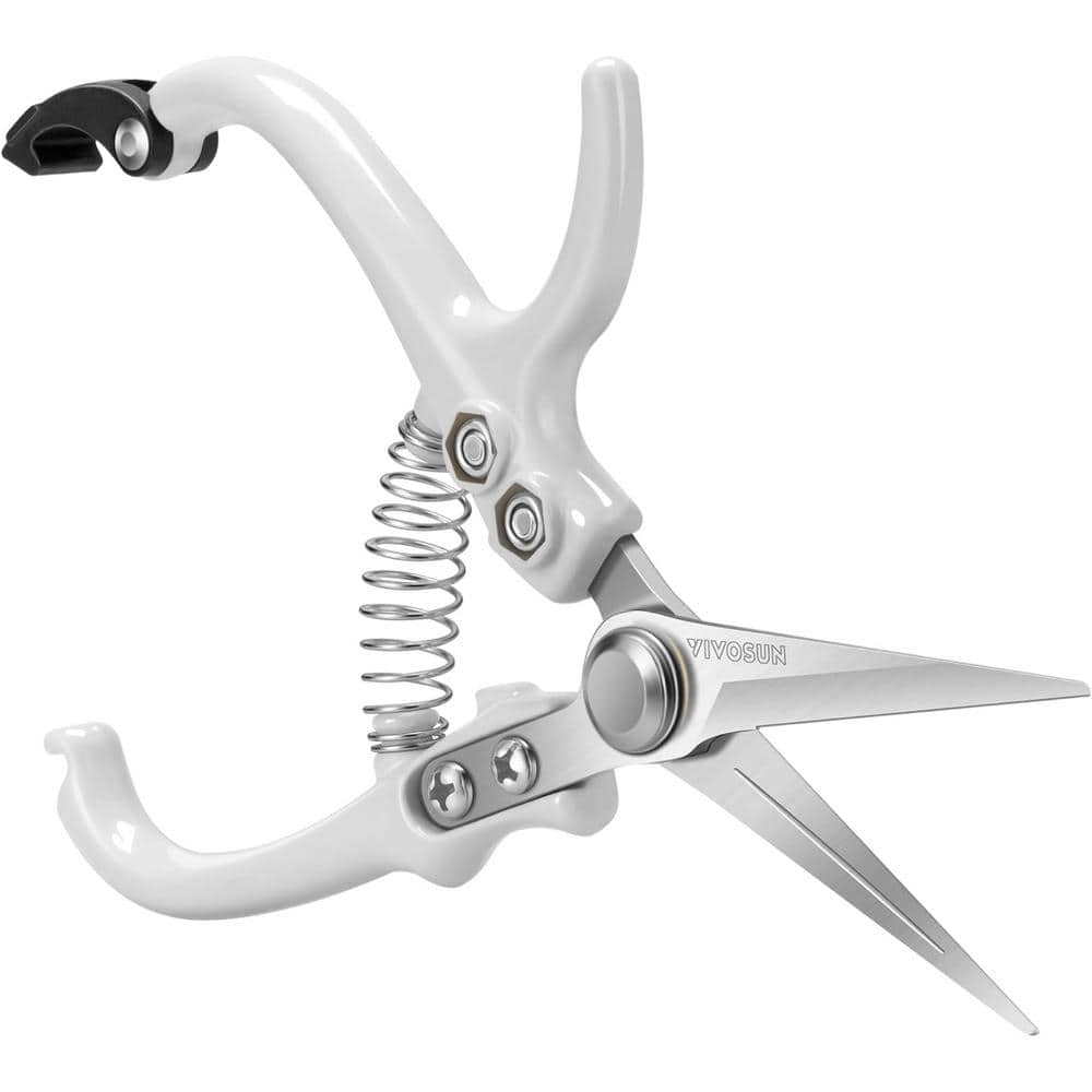 2.2 in. Bypass Light-Weight Pruning Shears with SK5 Blades and Q-Shaped Handle - Hercitys