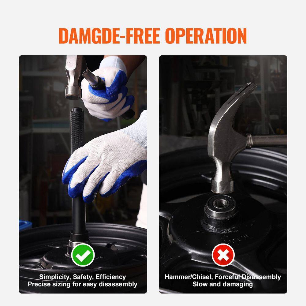 52PCS Custom Bushing Bearing and Seal Driver Set, Transmission Wheel Axle Bearing Race, Seal Driver Installer Remover - Hercitys