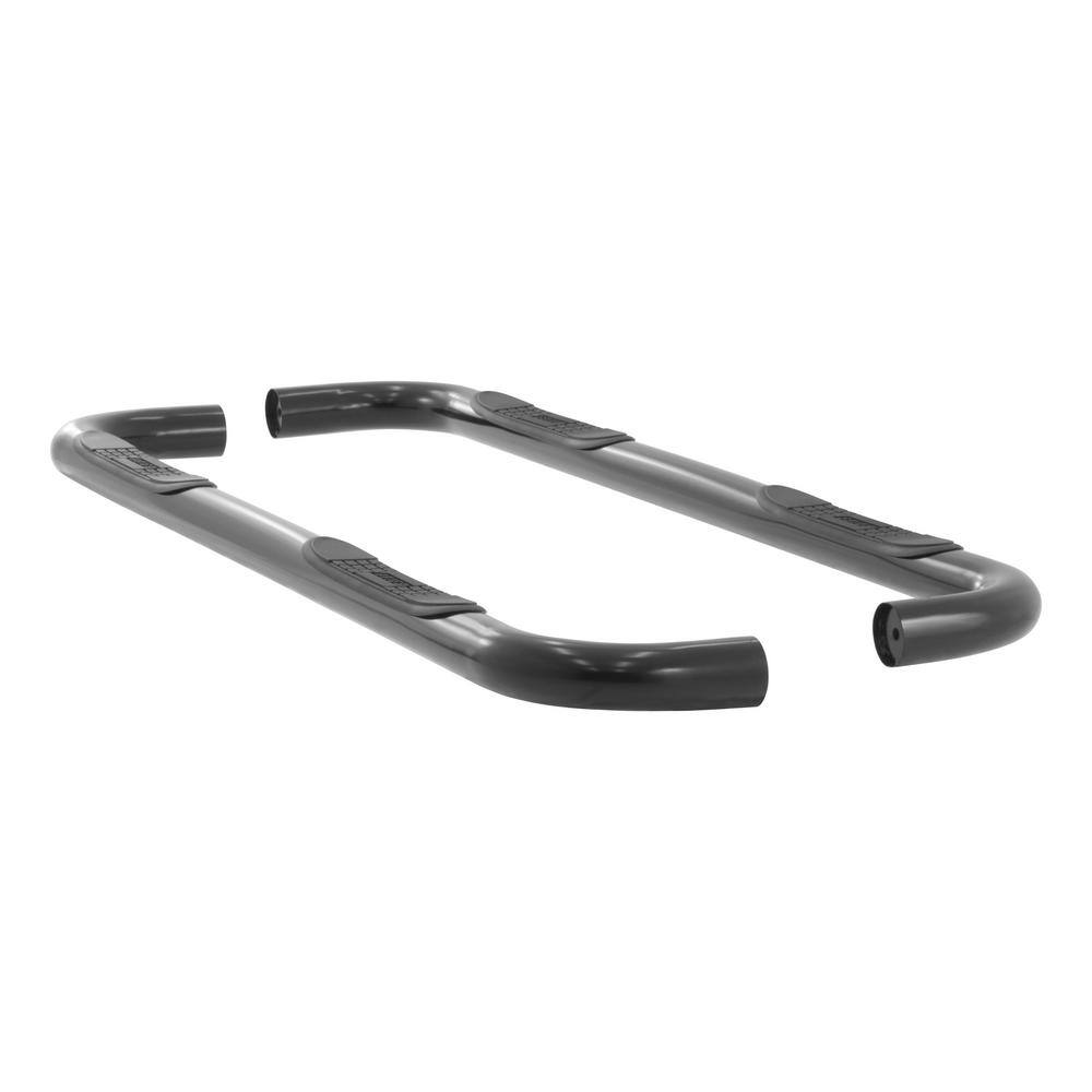 3-Inch Round Black Steel Nerf Bars, No-Drill, Select Dodge, Ram Dakota - Hercitys