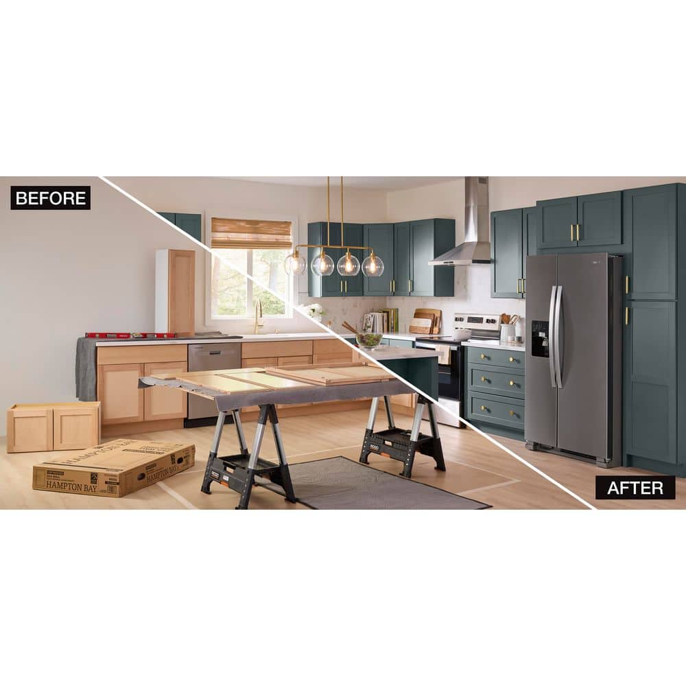 36 in. W x 12 in. D x 15 in. H Ready to Assemble Wall Bridge Kitchen Cabinet in Unfinished with CLICKREADY Technology - Hercitys