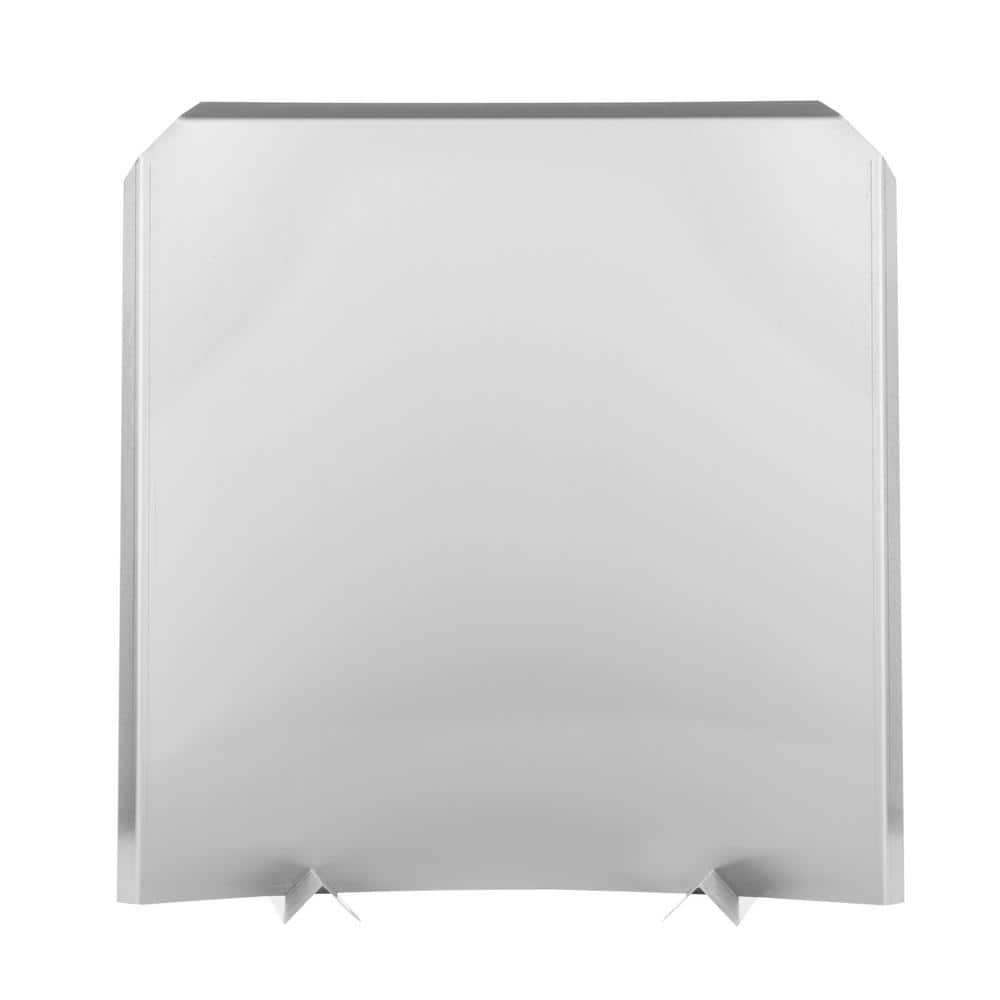 27 in. x 27 in. Stainless Steel Fireback - Hercitys