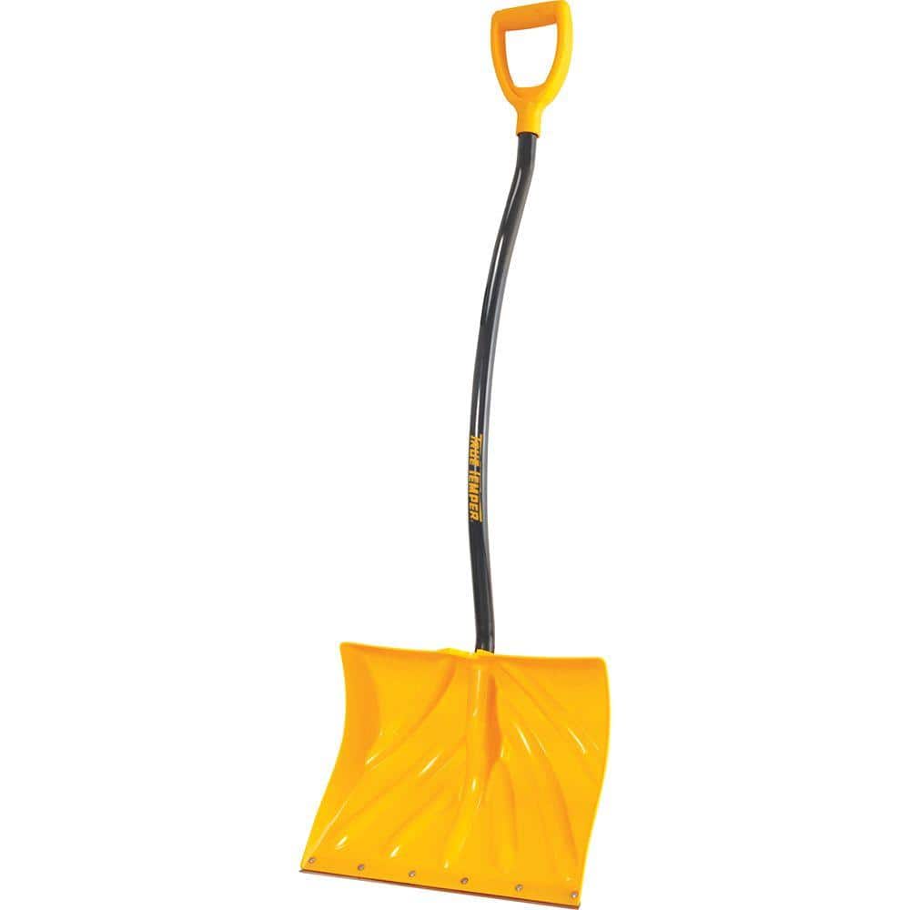 18 in. Ergonomic Mountain Mover Metal Handle Plastic Snow Shovel - Hercitys