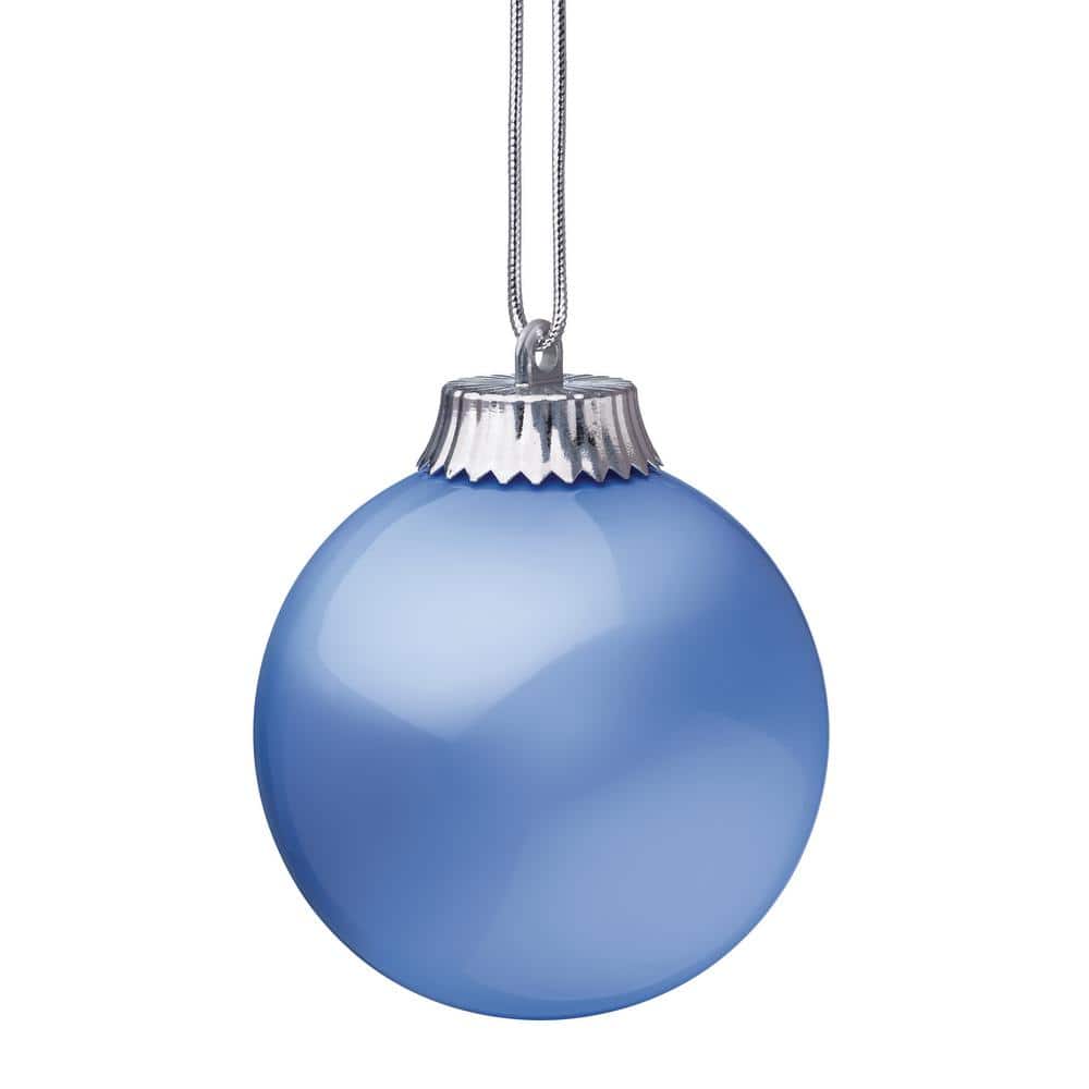 5 in. Blue Single LED Outdoor Hanging Globe Ornament - Hercitys