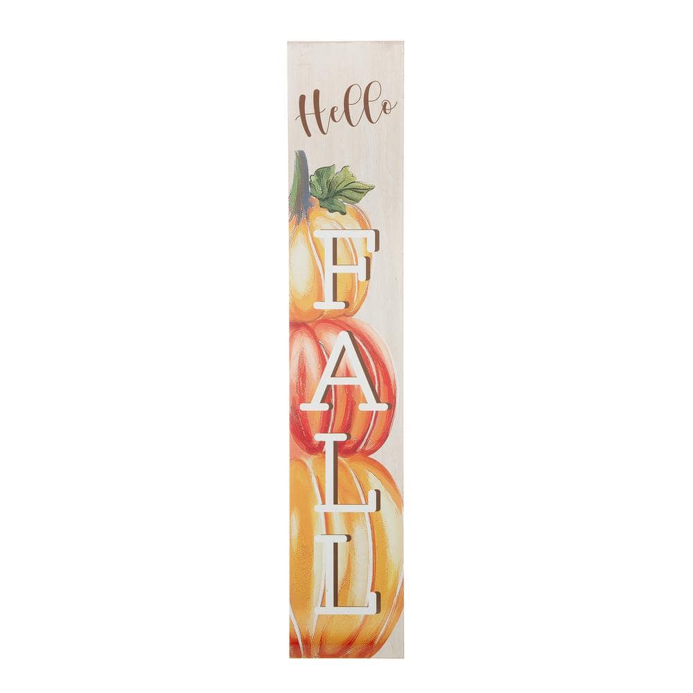 42 in. H Fall Wooden Large Porch Sign / Decor - Hercitys