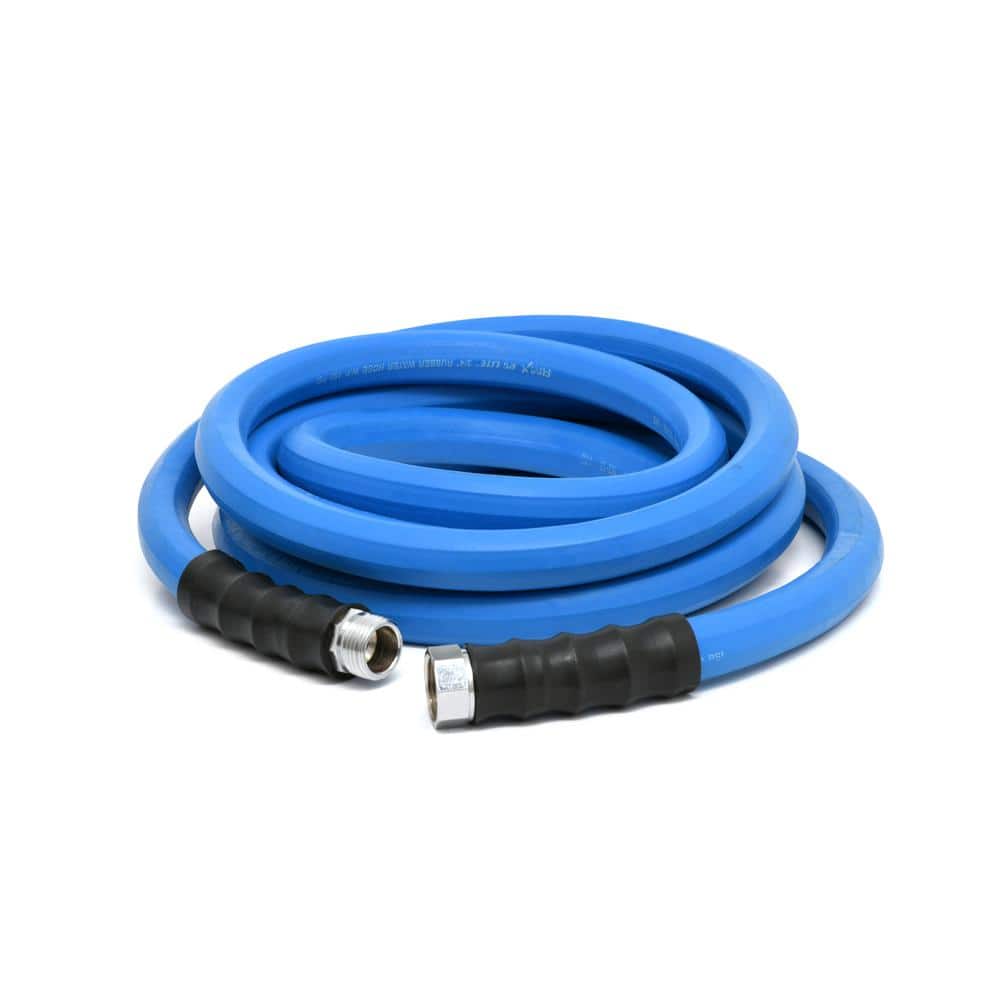 3/4 in. x 15 ft. Heavy Duty Premium Rubber Water Hose 2-Pack - Hercitys