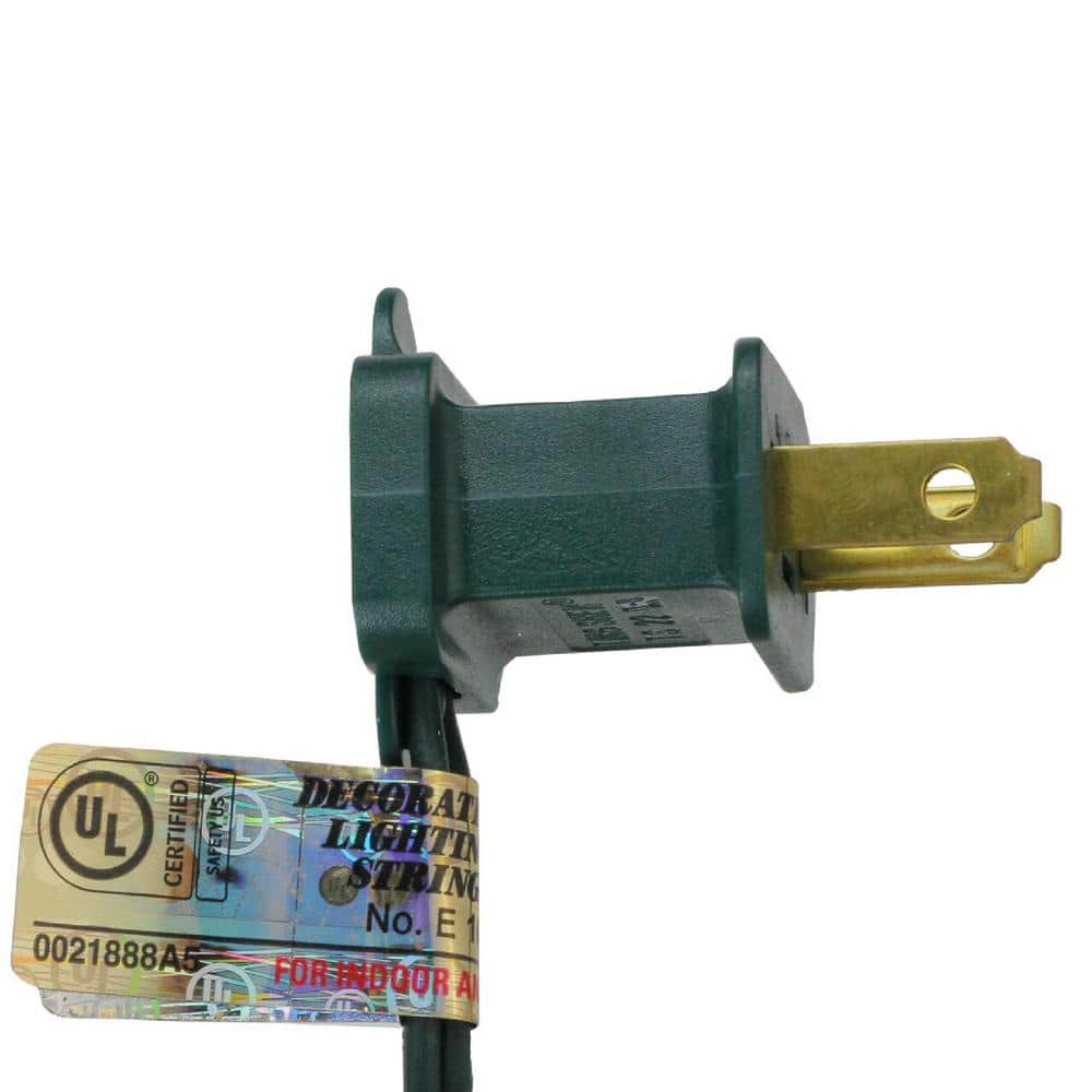 25-Light Transparent Red C7 Incandescent Christmas Lights 12 in. Spacing with Green Wire - Hercitys