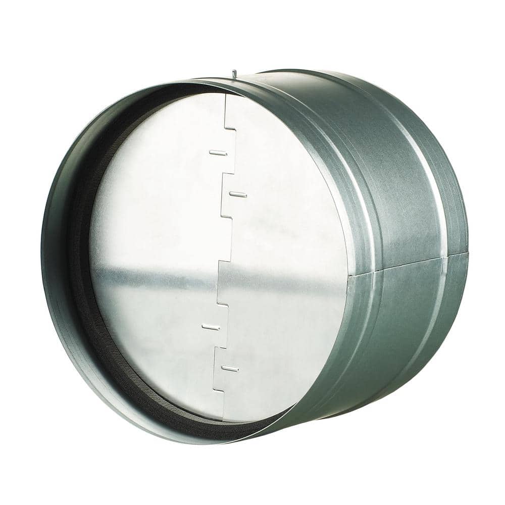 10 in. Galvanized Back-Draft Damper with Rubber Seal - Hercitys