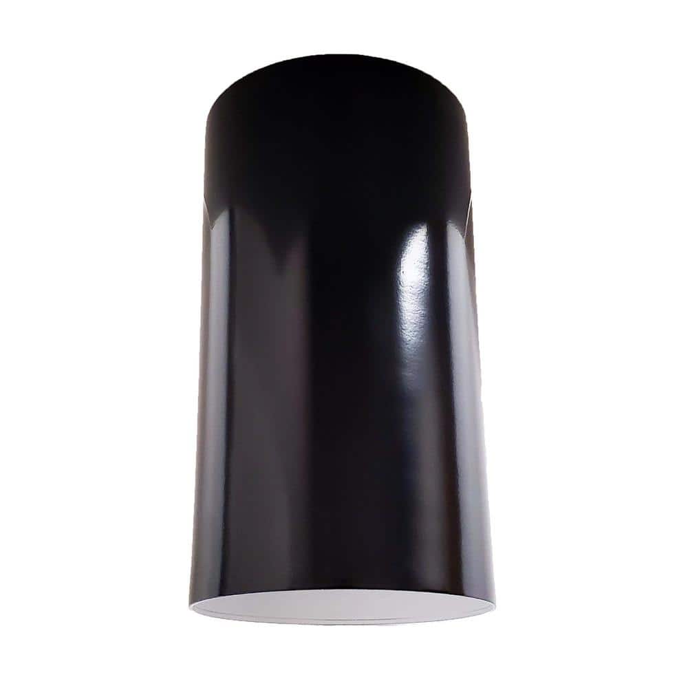 1-Light Black Flush Mount - Hercitys