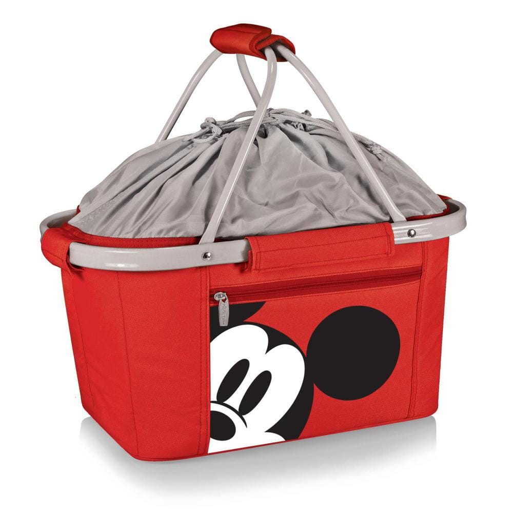 34 oz. Red Mickey Mouse Metro Basket Collapsible Tote Cooler - Hercitys