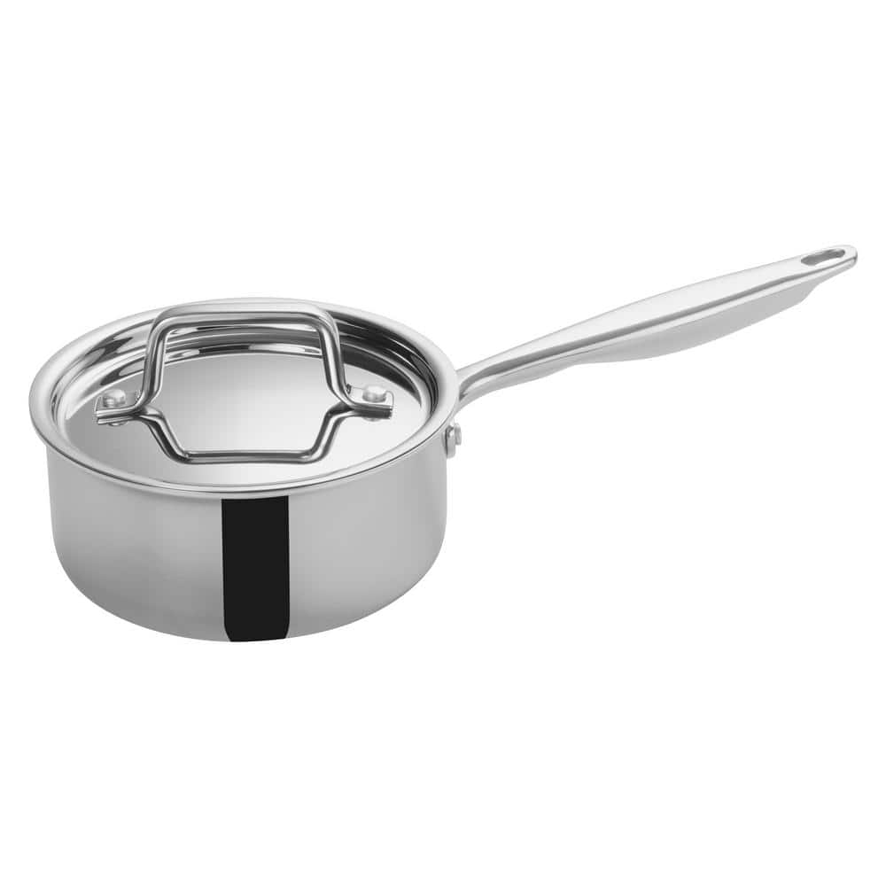1.5 qt. Triply Stainless Steel Sauce Pan with Cover - Hercitys