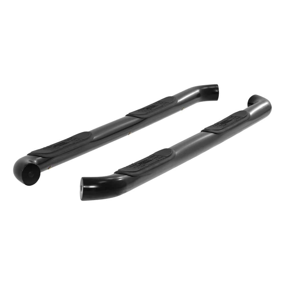 3-Inch Round Black Steel Nerf Bars, No-Drill, Select Chevrolet Silverado, GMC Sierra 1500, 2500, 3500 HD - Hercitys