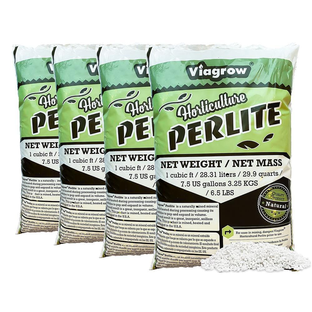 102 Quarts, 4 cu. ft. Organic Perlite Planting Soil Additive and Growing Medium White - Hercitys