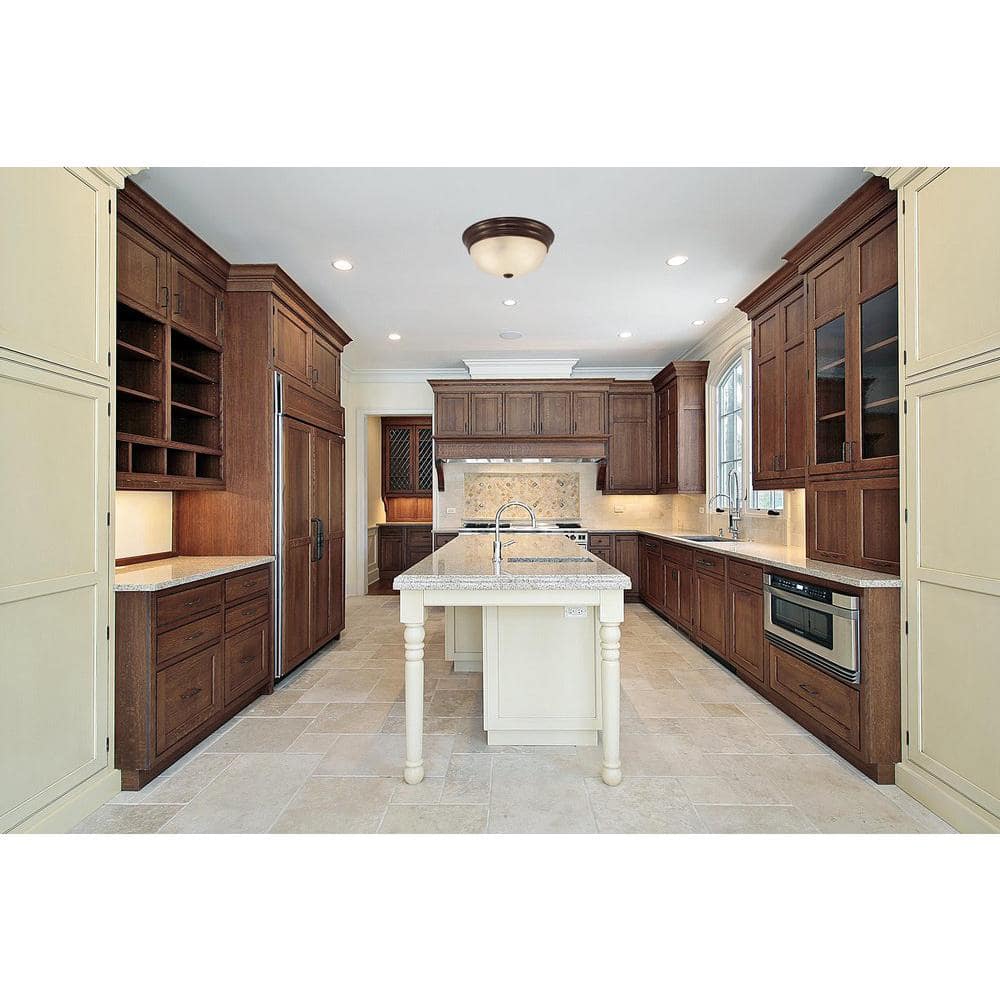 11 in. W x 4.50 in. H 2-Light Indoor Antique Bronze Flush Mount Ceiling Fixture with White Alabaster Glass Bowl - Hercitys