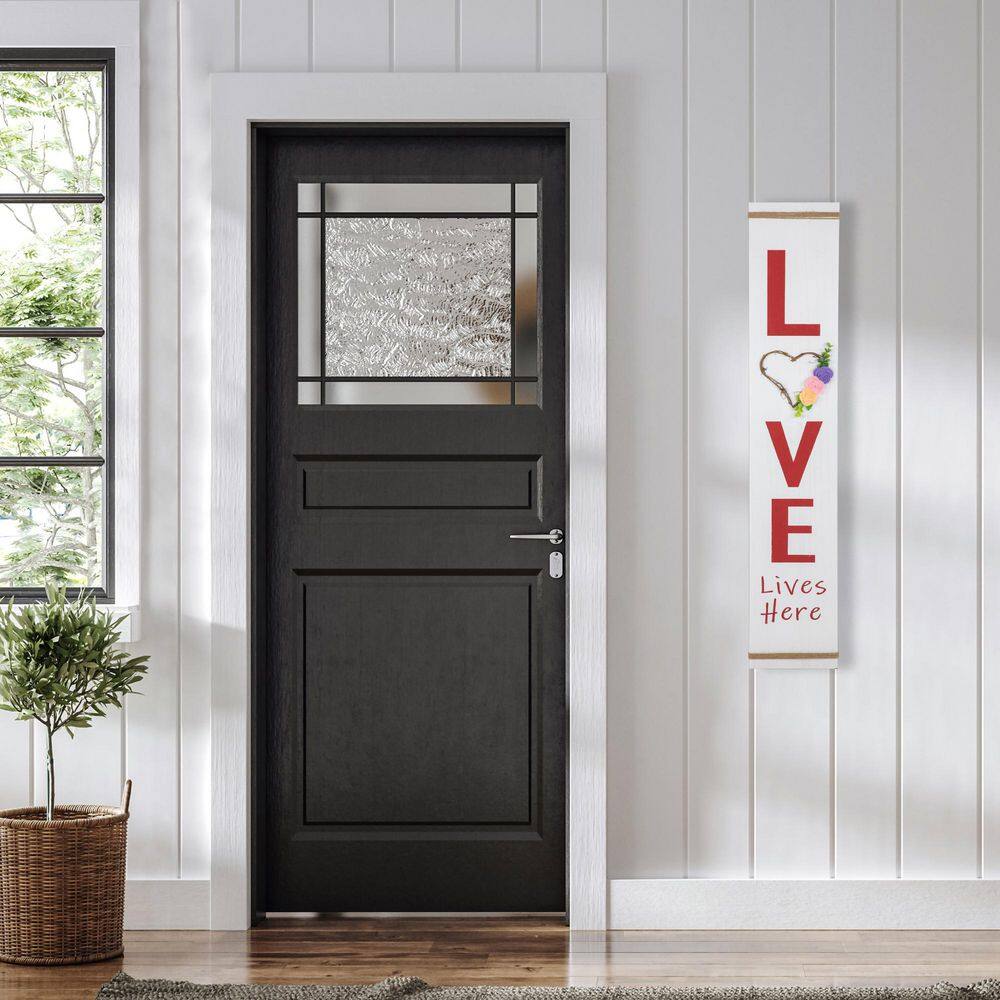 39.25″ “Love Lives Here” Wooden Valentine’s Day Porch Board Sign Decoration - Hercitys