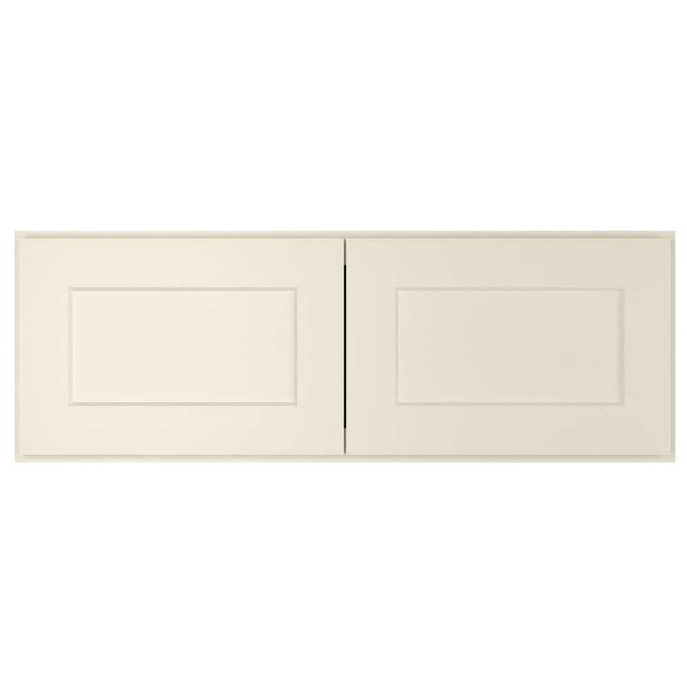 36-in W X 12-in D X 12-in H in Shaker Antique White Plywood Ready to Assemble Wall Cabinet Kitchen Cabinet - Hercitys