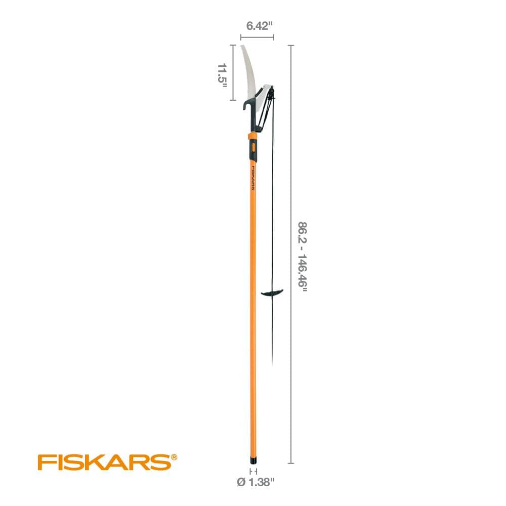 1 in. Cut Capacity Steel Blade Fiberglass Handled 12 ft. Tree Pruner - Hercitys