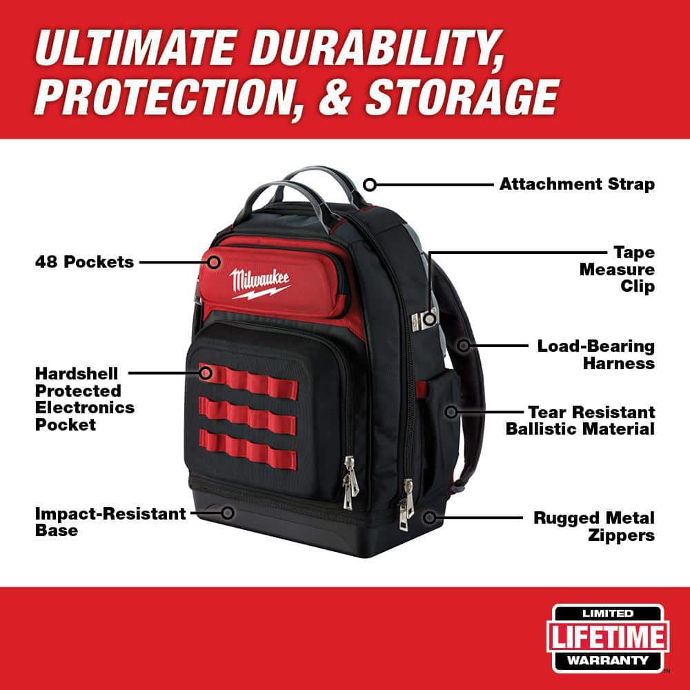 15 in. Ultimate Jobsite Tool Backpack - Hercitys