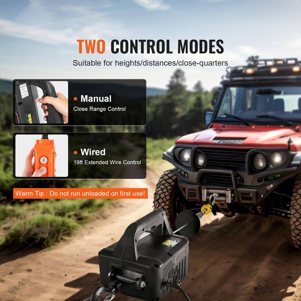 2-in.-1 1,100 lbs. Electric Hoist Winch, 1,500W Portable Power Winch Crane, 22.9 ft. Lifting Height, 13 ft./min - Hercitys