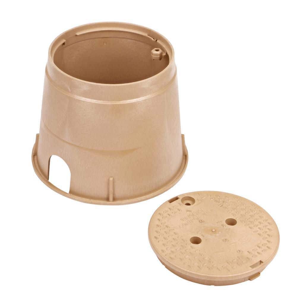 10 in. Round Standard Series Valve Box and Cover, Sand Box, Sand ICV Cover - Hercitys