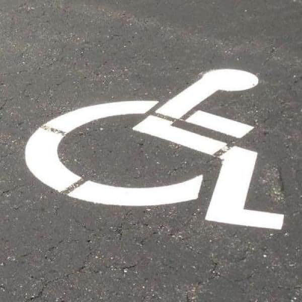 42 in. One Part Handicap Stencil - Hercitys