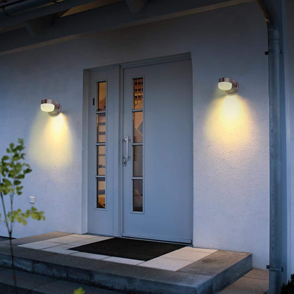 50W Equivalent Integrated Outdoor LED Wall Pack Light, 900 Lumens, Dusk to Dawn Outdoor Security Light - Hercitys