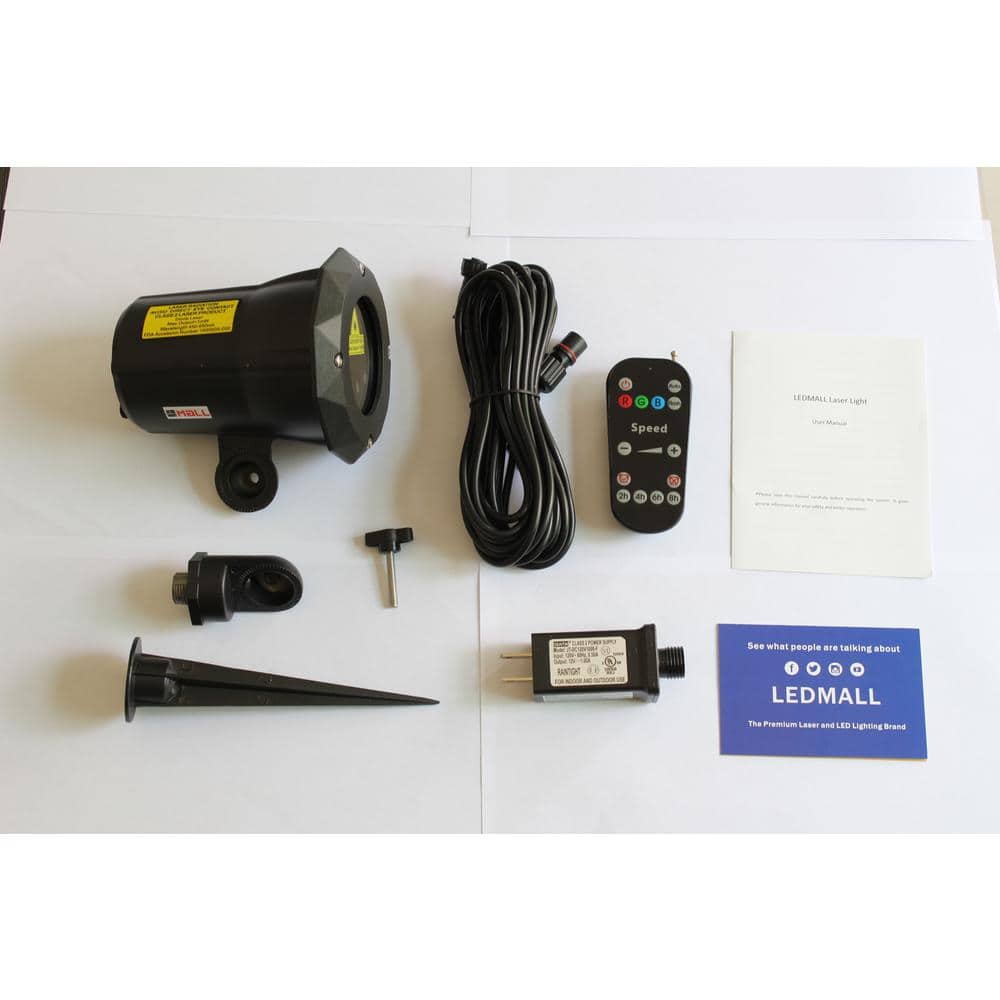 3-Light Multi Moving Remote Controllable Laser Christmas Light - Hercitys