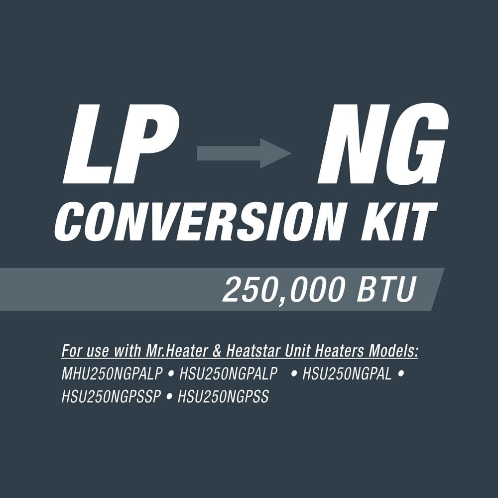250,000 BTU LP to NG Conversion Kit - Hercitys