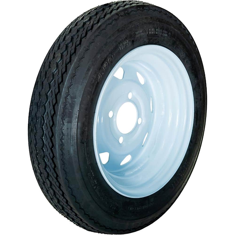 4 Hole 60 PSI 4.8 in. x 12 in. 4-Ply Tire and Wheel Assembly - Hercitys